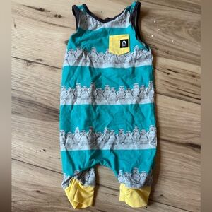 Teal and Yellow Kids Bodysuit